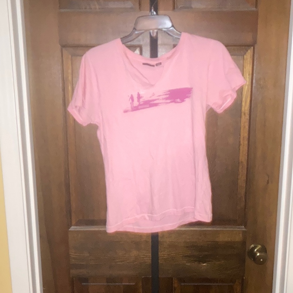 🔥 Deal American Eagle Outfitters Pink Short Sleeve Tee Size medium